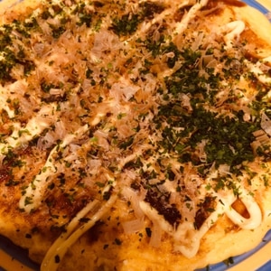 キャベツと豚肉のお好み焼き風☆